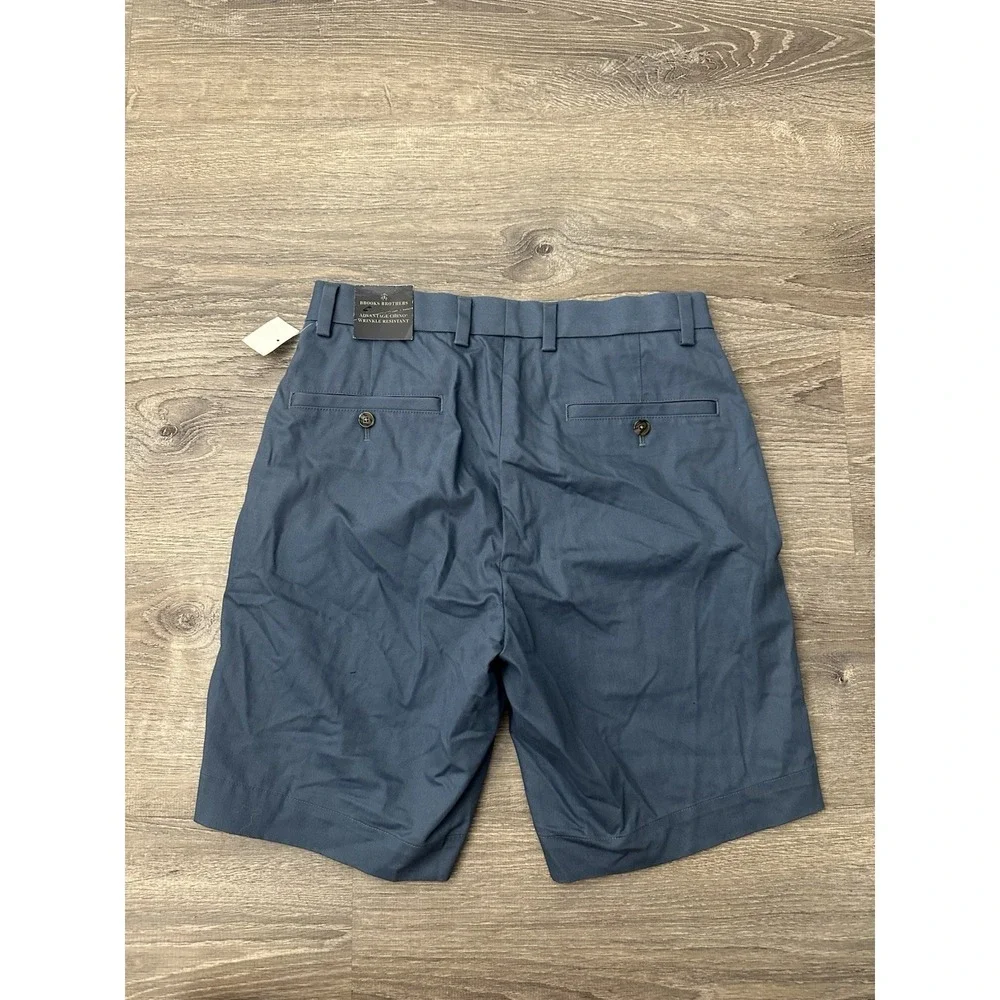 NWT Brooks Brothers Lightweight Advantage Chino Shorts Blue Size 30
